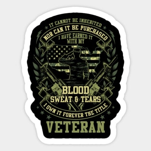 VETERAN T-Shirt Sticker